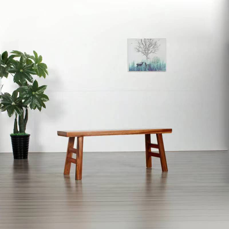 南美胡桃木原木实木大板长方板桌餐厅长条凳长板凳长方凳成人凳子