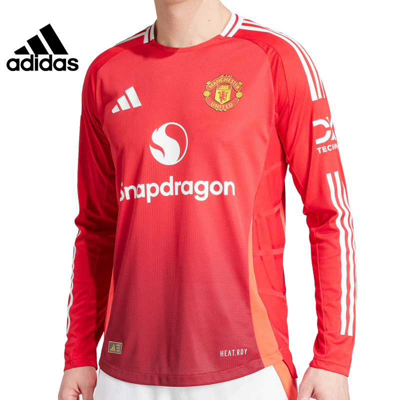 Adidas阿迪达斯秋季男子曼联足球运动休闲圆领长袖T恤IT1988