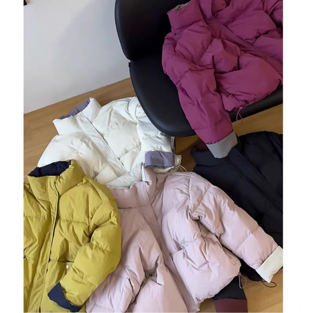 糖果色立领棉衣女秋冬新款加厚保暖时尚休闲外套