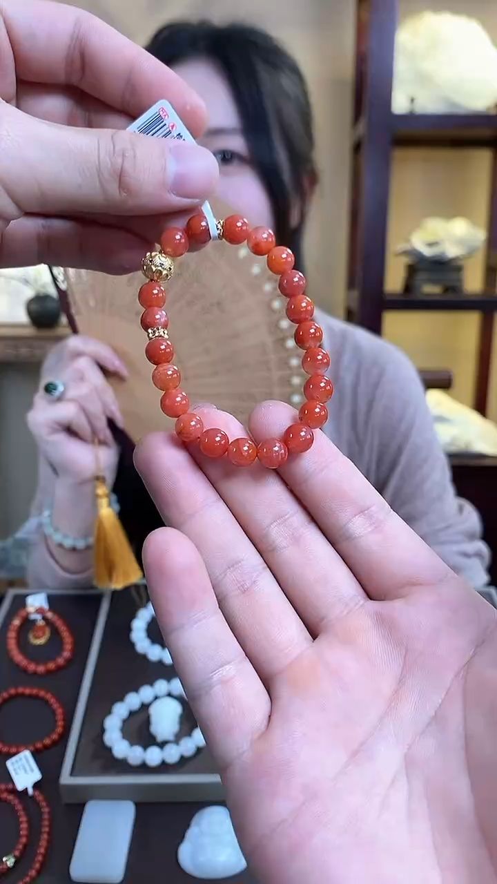 【闪购商品】南红玛瑙手链未镶嵌南红手串多色多样性发一串