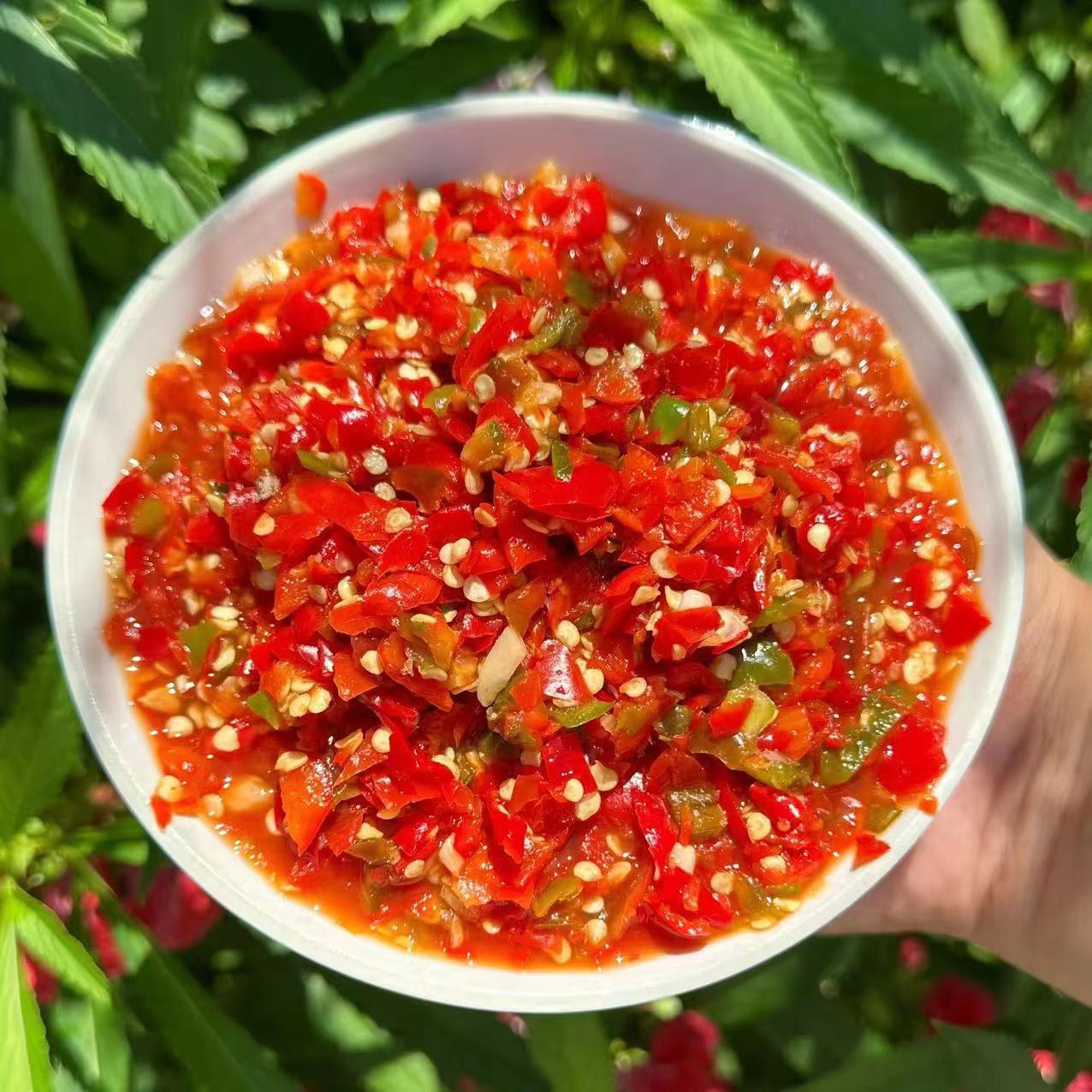 农家土辣椒手工辣椒渣一瓶750g包邮