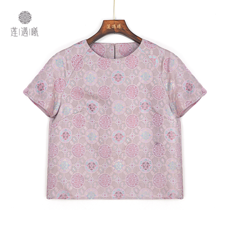 （七彩罗）静璇七彩罗传统工艺套头衫莲遇曦24B09-591