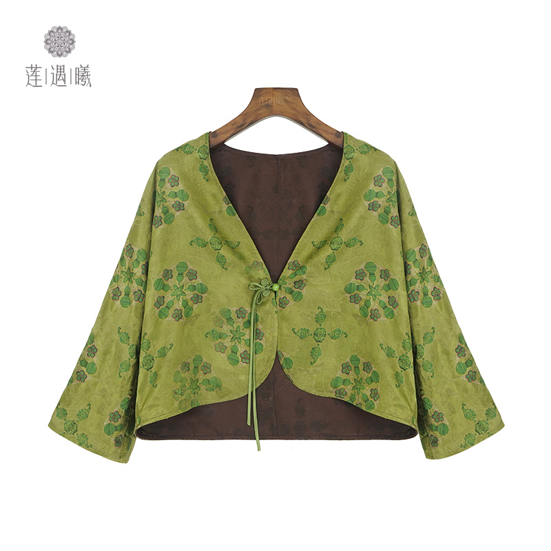 五福女式中国风外披莲遇曦时装1a104667