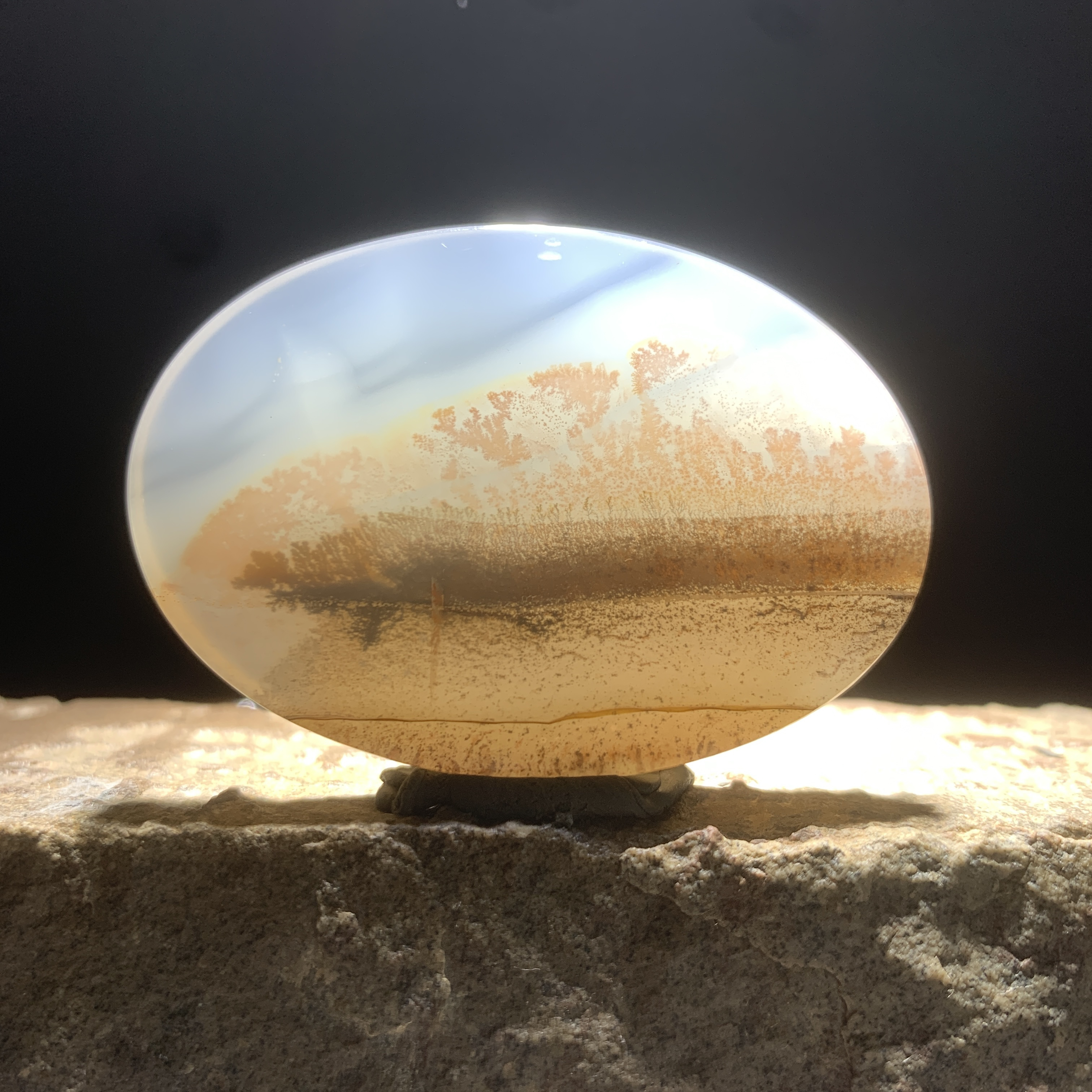 海洋玉髓 尺寸长5.4*宽3.7*厚0.8cm 吊坠