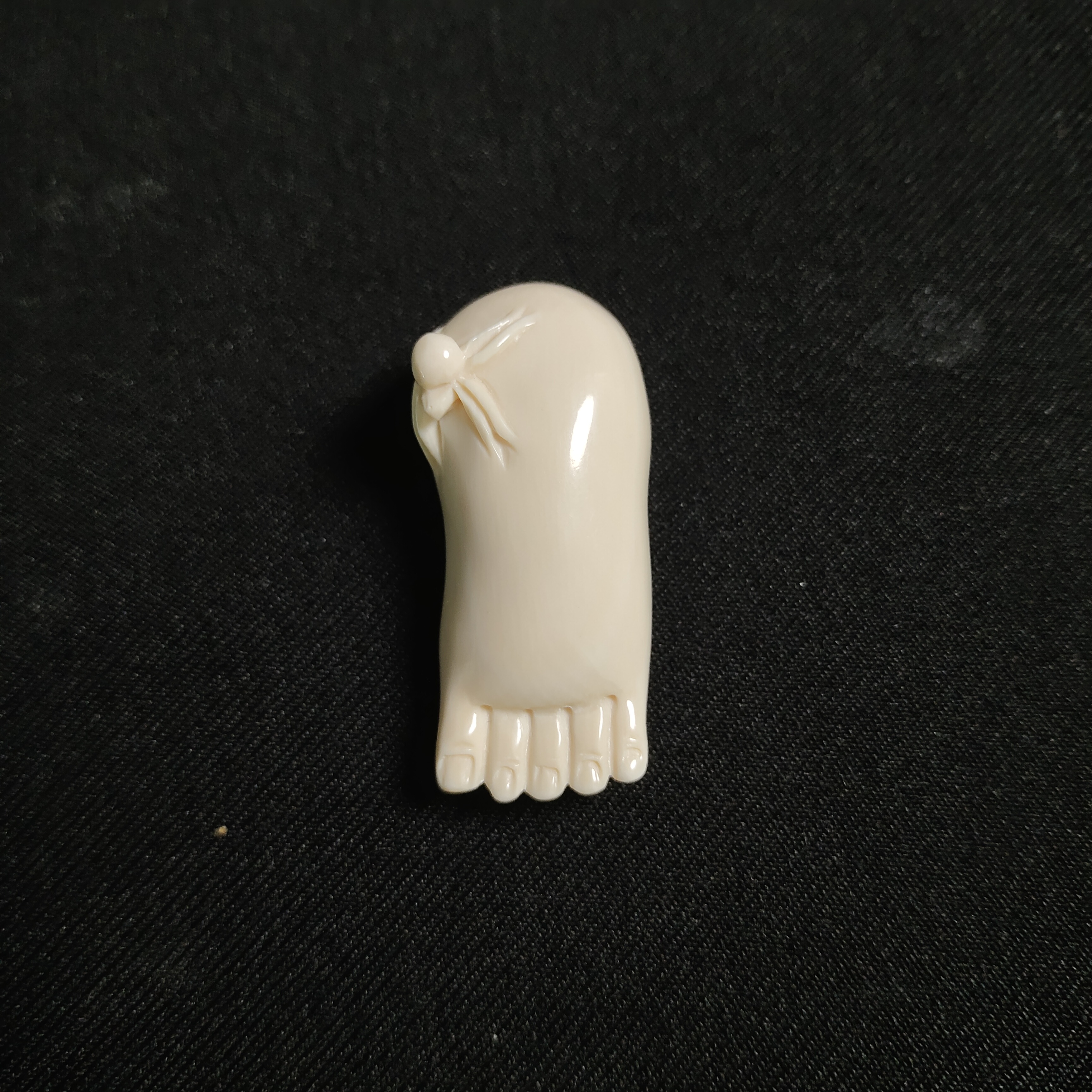 PDY116 只做天然猛犸牙 知足常乐 长41x宽18x厚17mm