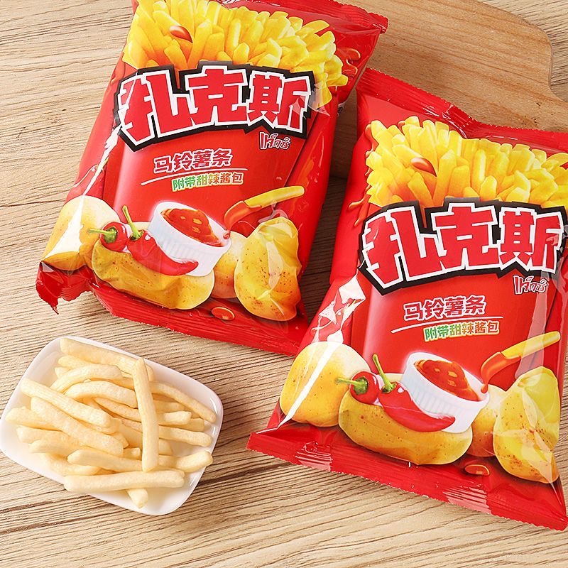 泰国进口Calbee卡乐比扎克斯马铃薯条甜辣味薯条休闲小吃零食