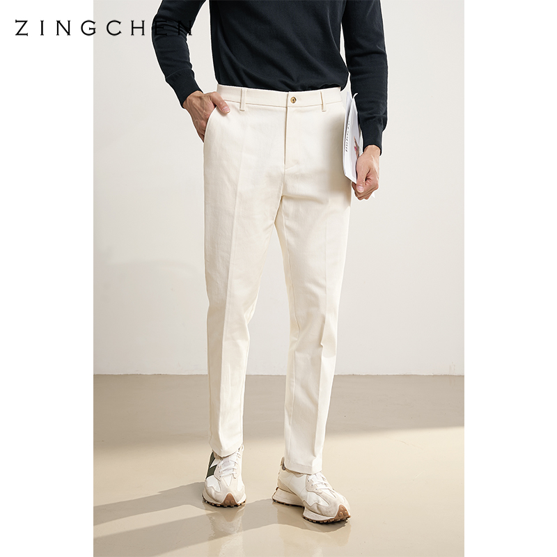 【意式斜纹弹力工艺】ZINGCHEN高弹力无束缚休闲裤男 抗皱易打理