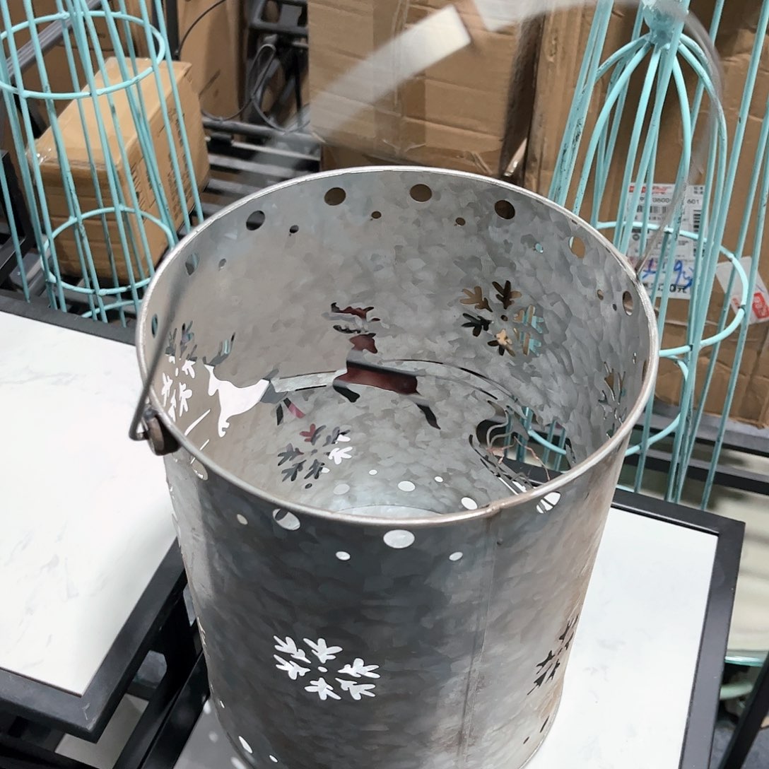 红陶绿植桂花花卉铁艺