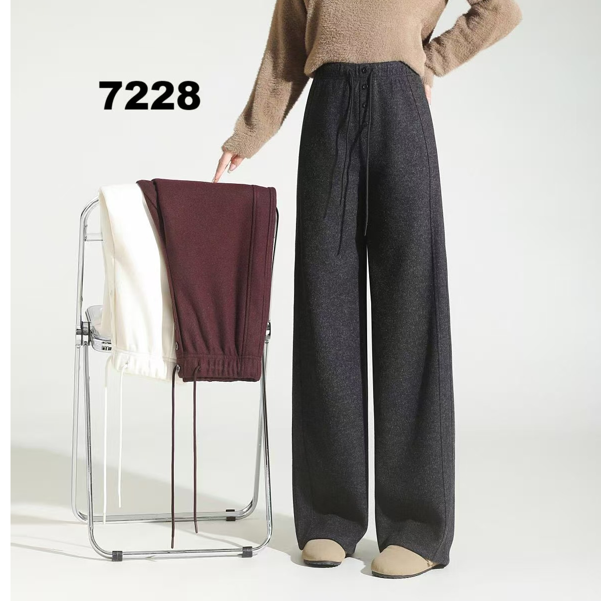 【红姐严选】新款时尚直筒裤-LX247228