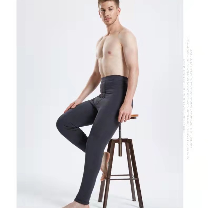 绒锦祥（中厚款）男士绵羊毛棉裤（格子）男款冬季高弹高腰