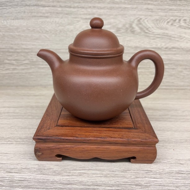 许小勇紫砂 精工半手制作紫砂壶 《掇球》原矿紫泥280cc