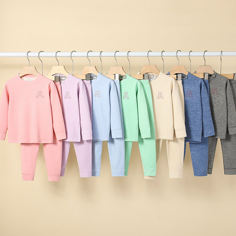 2025春季新款保暖内衣套装加绒亲子装儿童打底