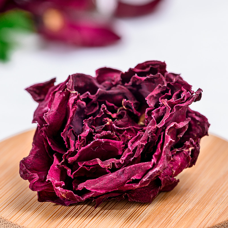 渠道 墨红玫瑰 冻干玫瑰花茶独立小包装 独立6份/盒