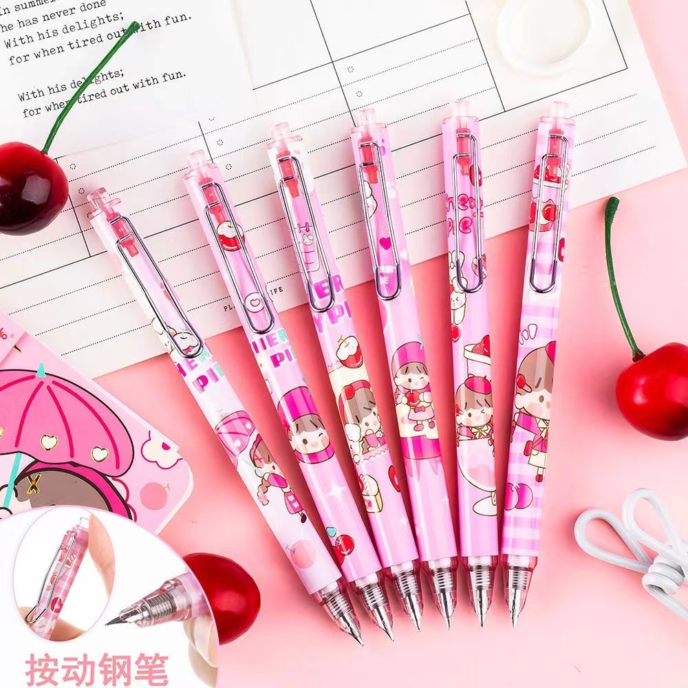 （小胖）粉色一木林按动钢比 6支(不带墨囊)  有问题找客服 / 椅子