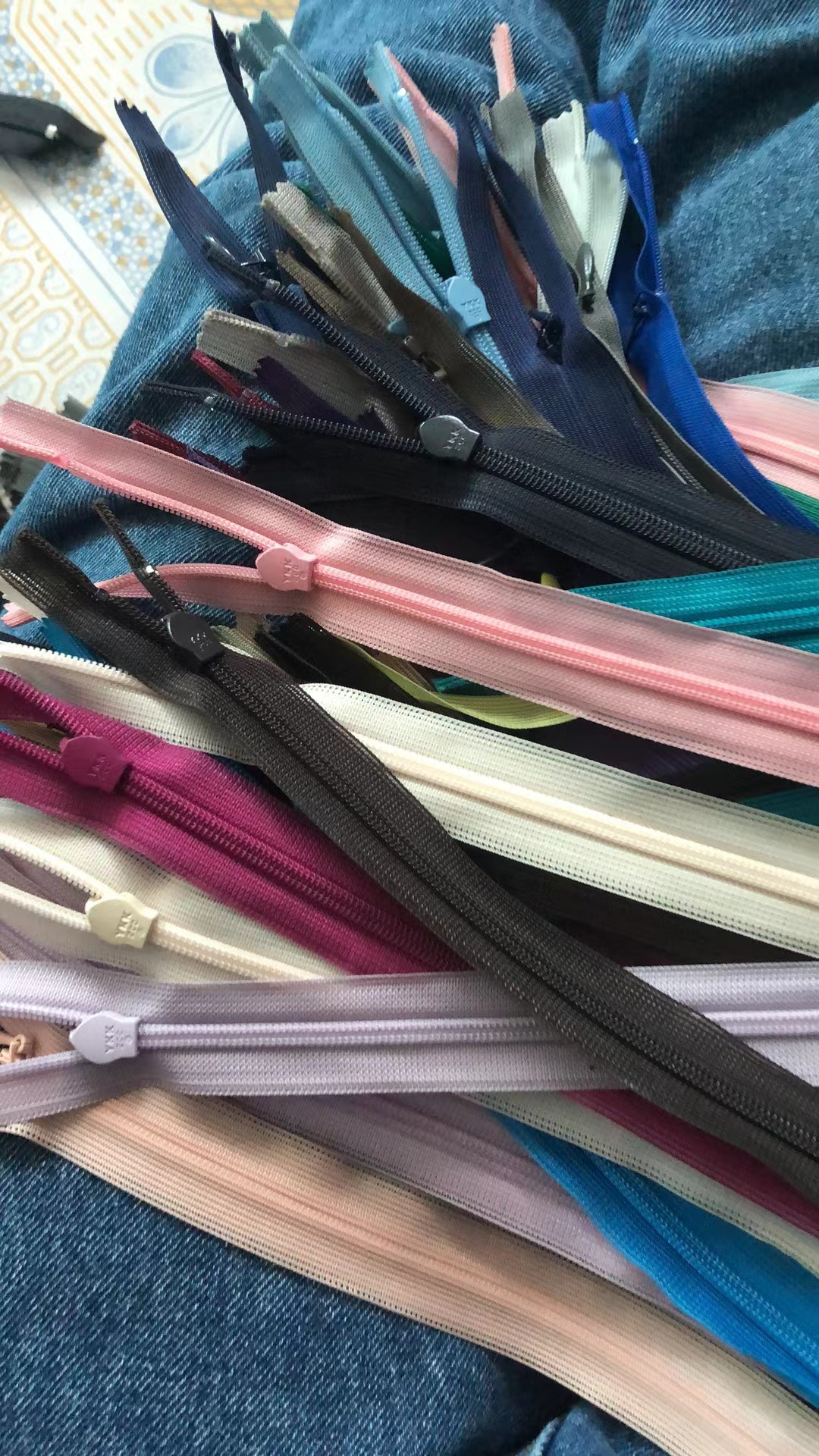 kk库存隐形拉链抱枕连衣裙裤子口袋暗拉链40条混拼20cm--60cm