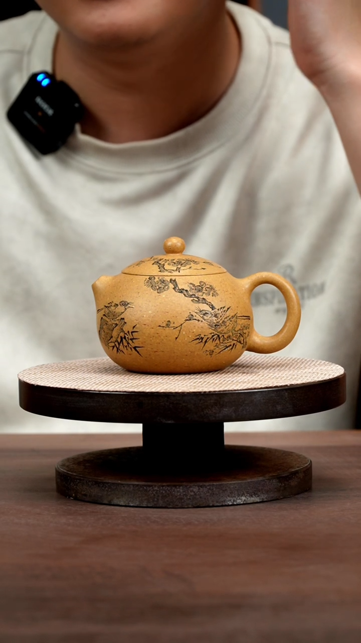 【闪购商品】紫砂茶壶黄金段五子登科西施