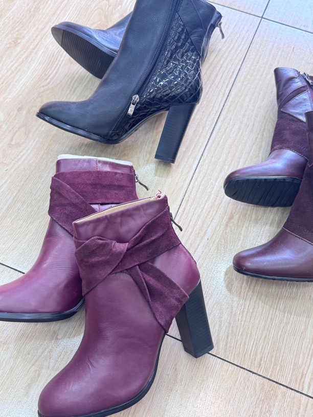 女士大码真皮靴子