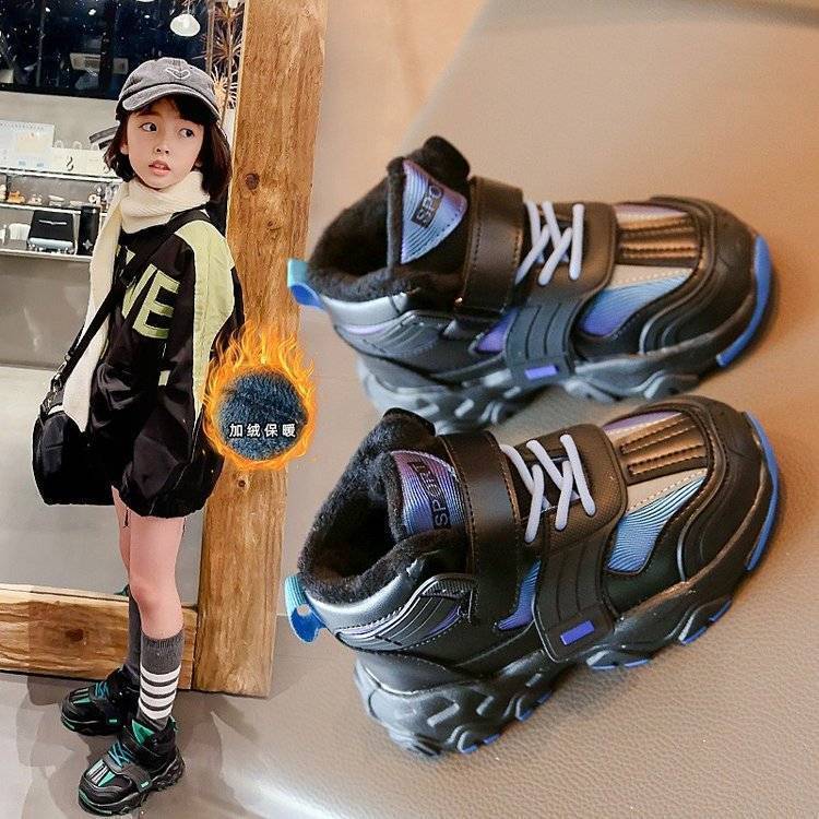 男童棉鞋2023新款秋冬加绒中大童保暖儿童运动鞋舒适二棉男童鞋子