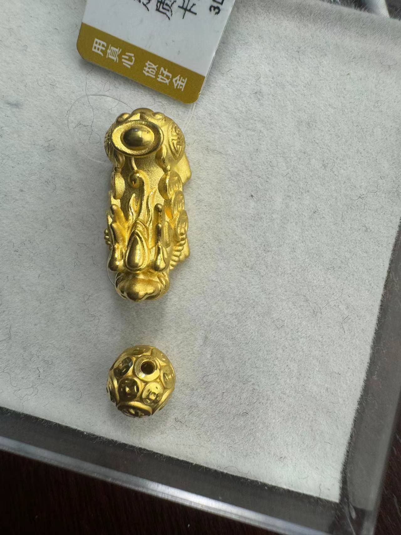 3g足金999编红绳貔貅