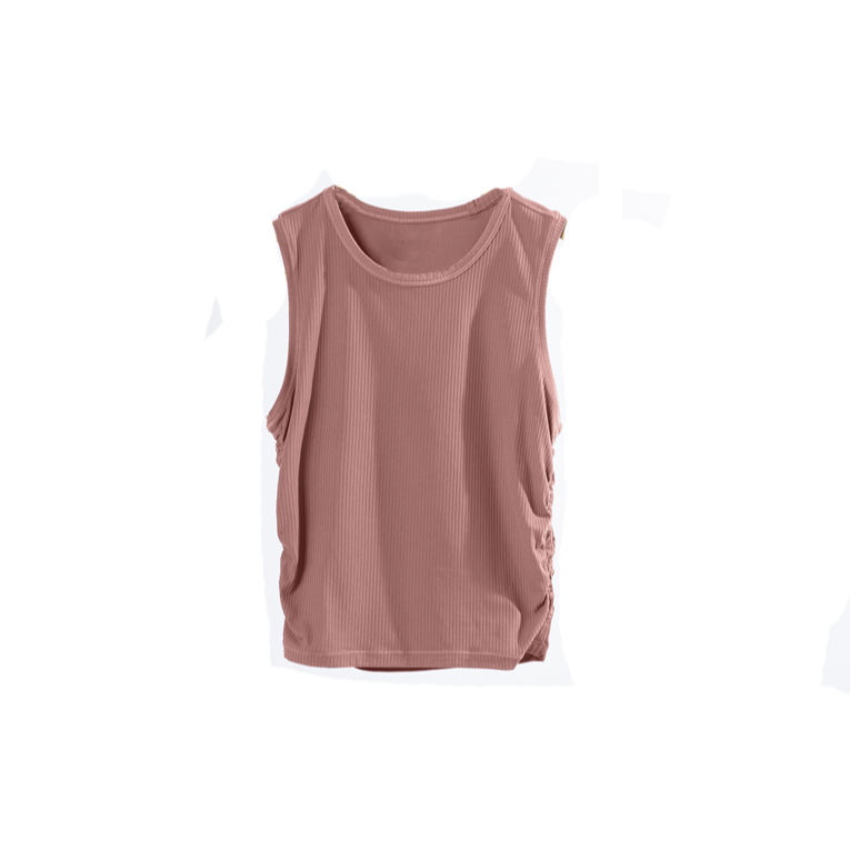 【NU罗纹裸感】瑜伽上衣无袖背心夏季夏季显瘦百搭女584