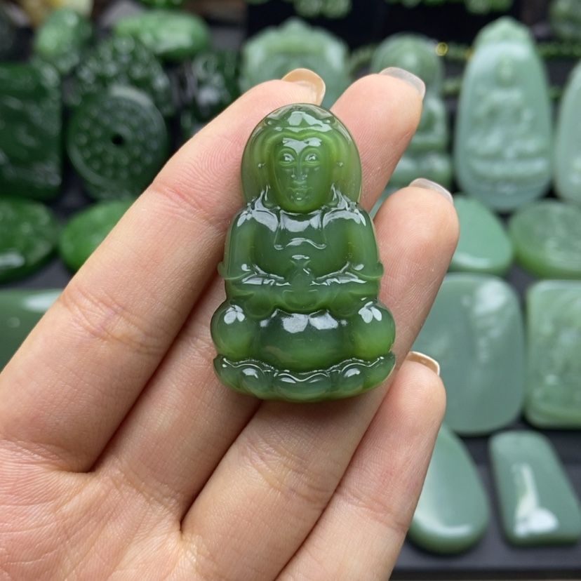【闪购商品】和田玉（碧玉）挂件未镶嵌