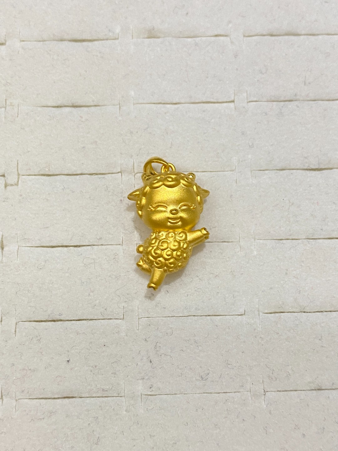 新号开播 足金999 小羊吊坠 2.37