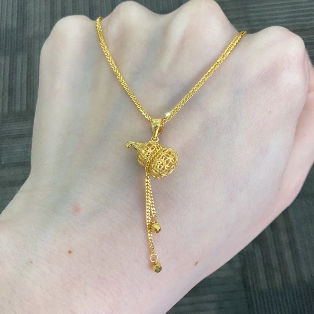 足金999 流苏葫芦吊坠（不含链）