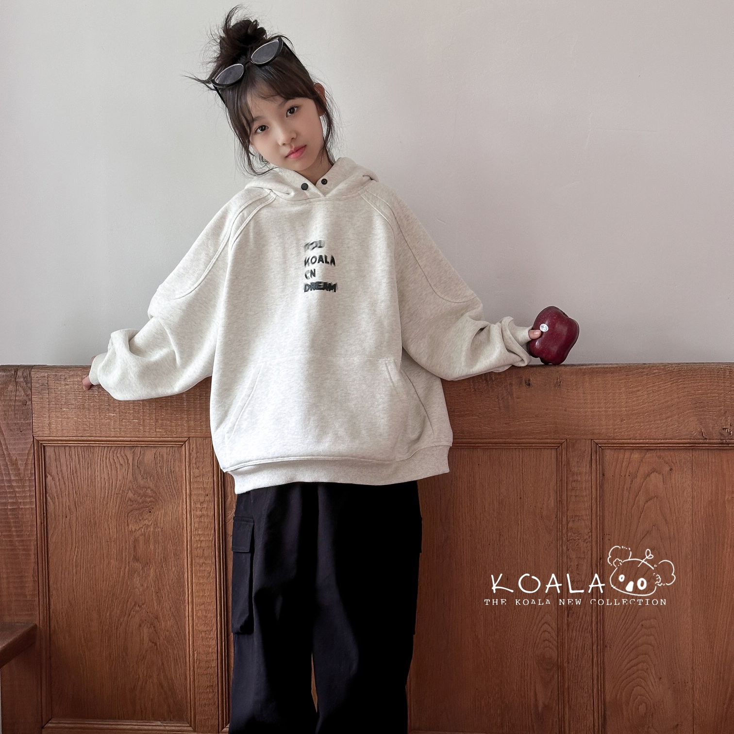 14号链接浮力款A！童装女童连帽卫衣2024秋冬中童加绒加厚宽版外套