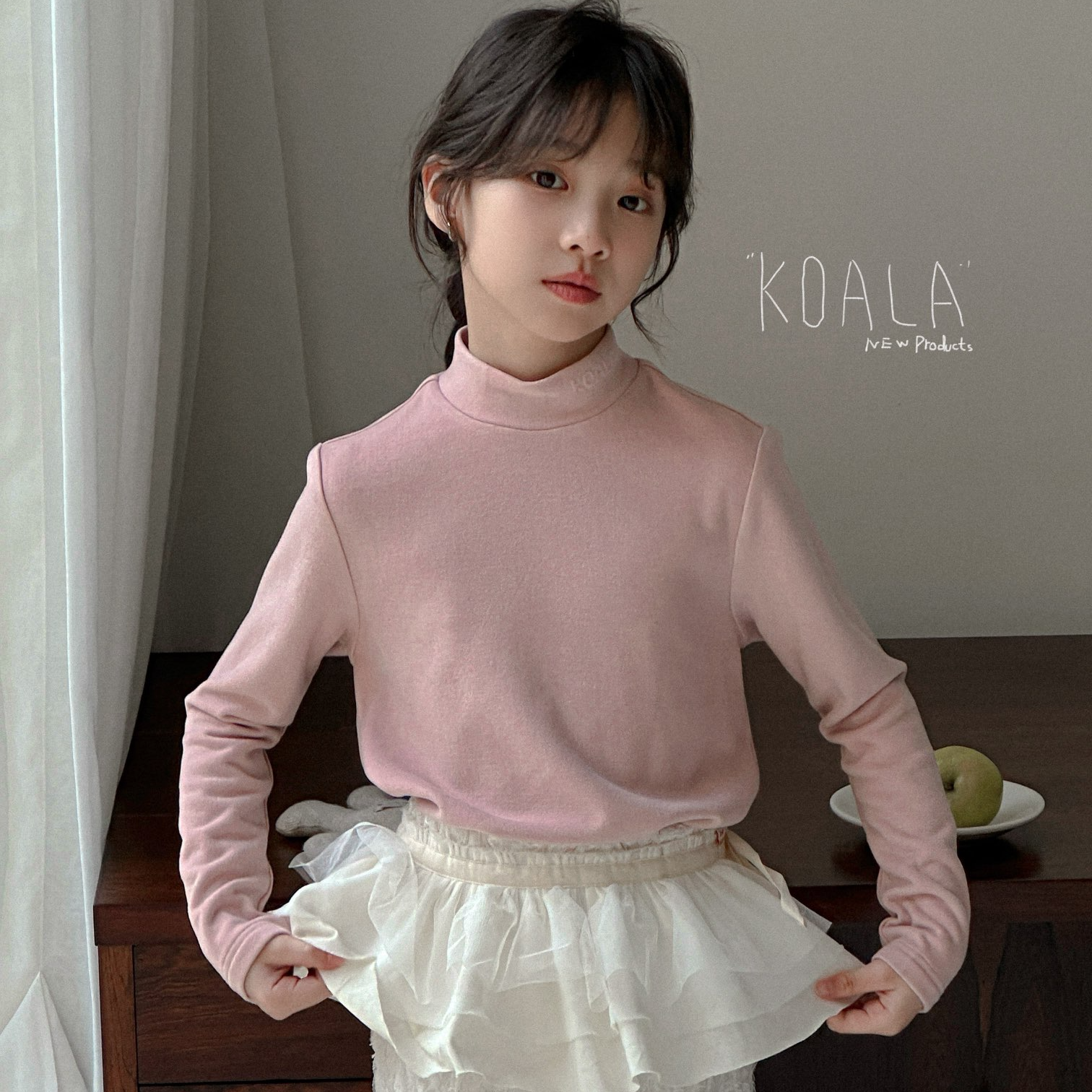 9号链接浮力款A！童装女童半高领打底衫2024秋冬季儿童长袖保暖T恤