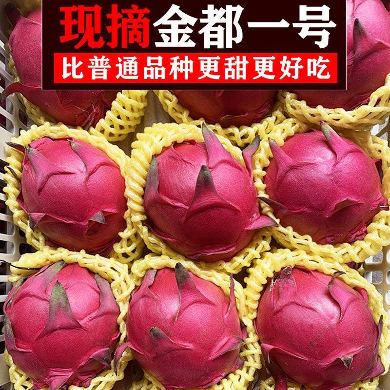 红心火龙果广西金都一号大果新鲜水果红龙果当季红肉5斤整箱包邮