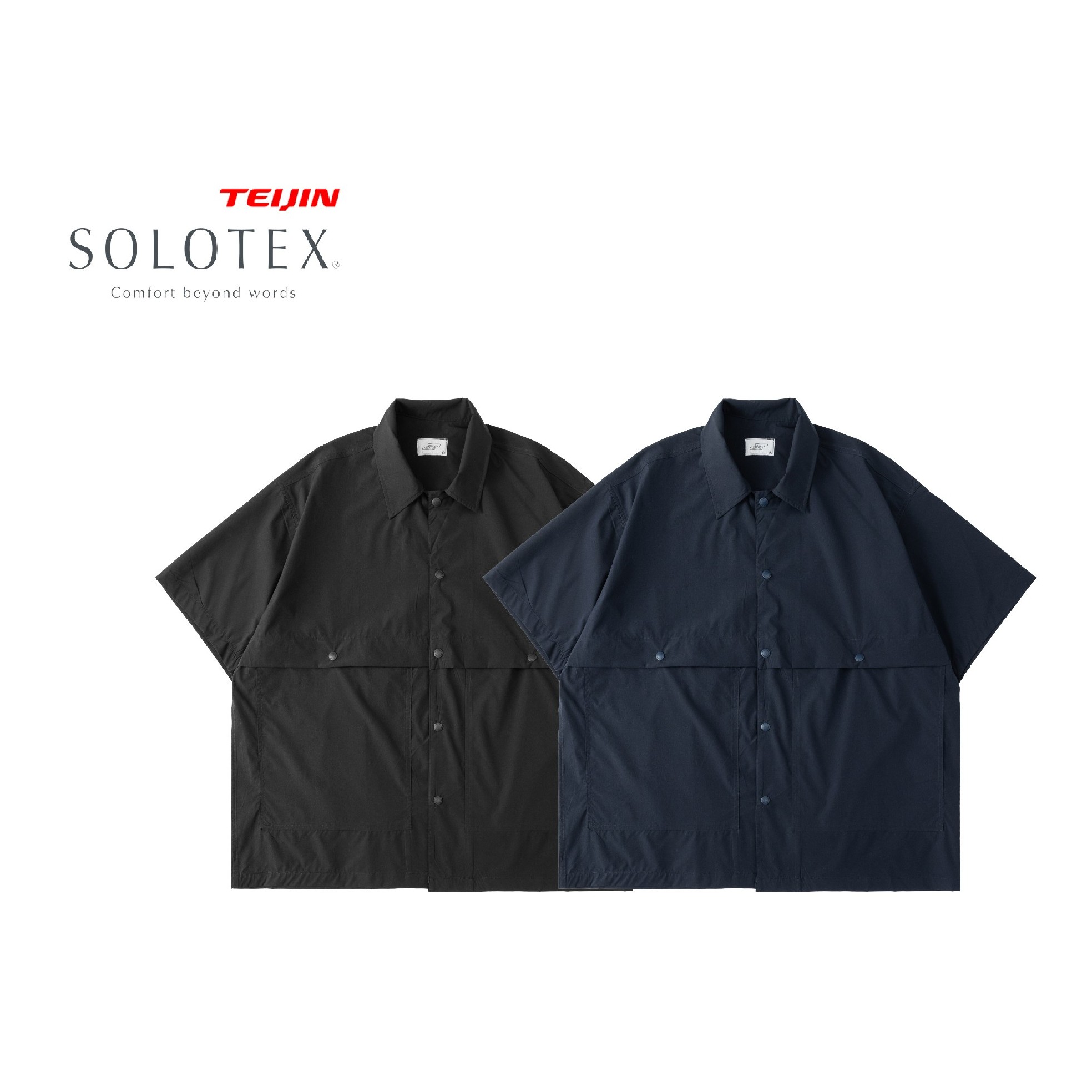 GWDS 23SS双色SOLOTEX工装古巴领刺绣防泼水休闲夏季日系宽松衬衫