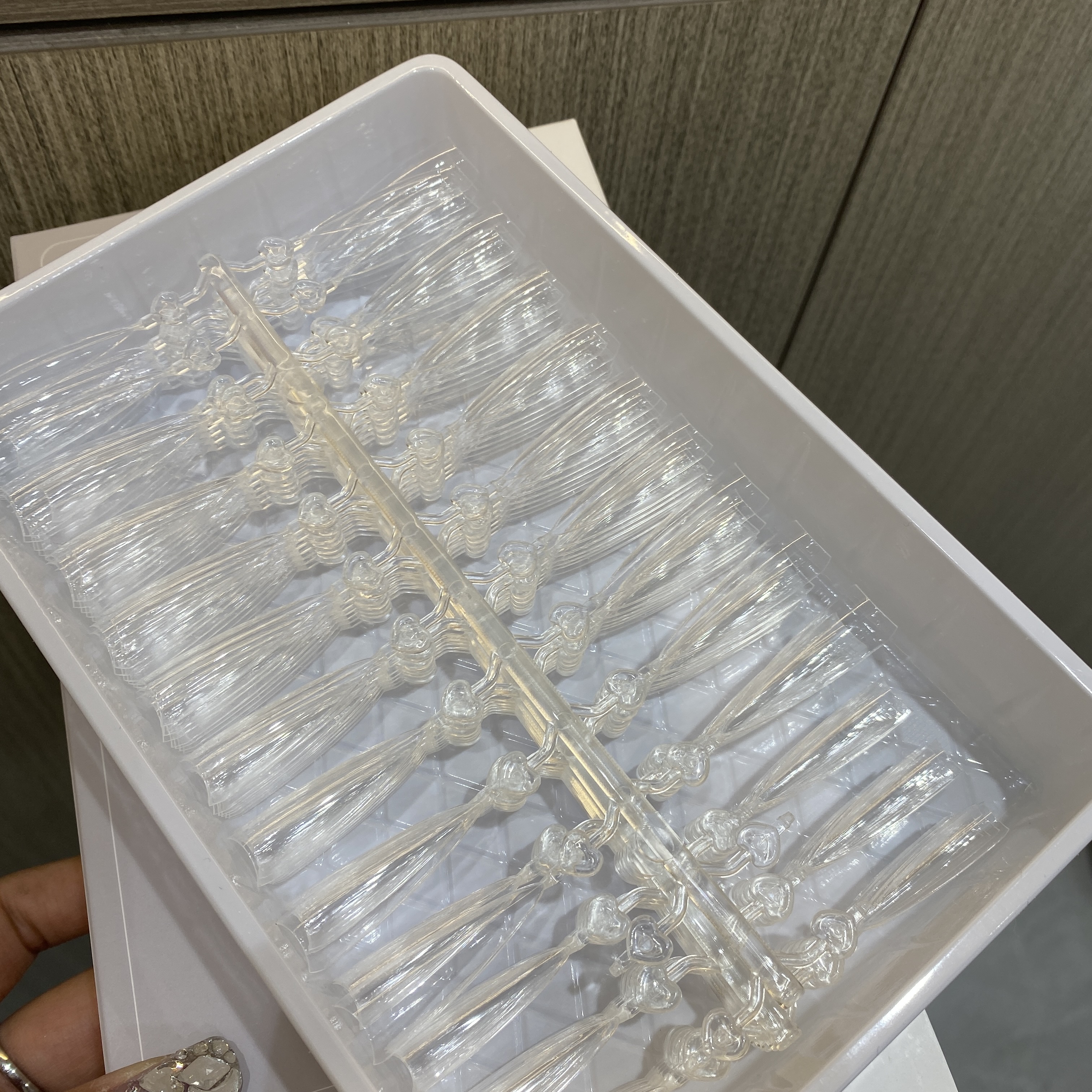 【希妹甄选】爱心D弧月牙甲片240片 