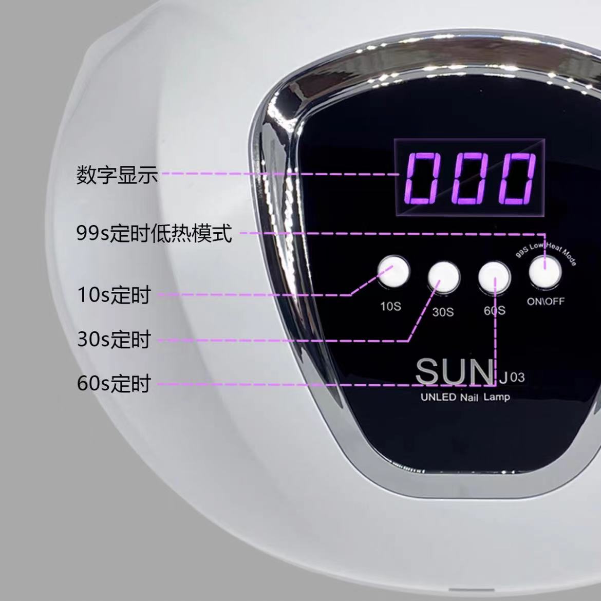 【希妹甄选】L03双手光疗灯280w大功率