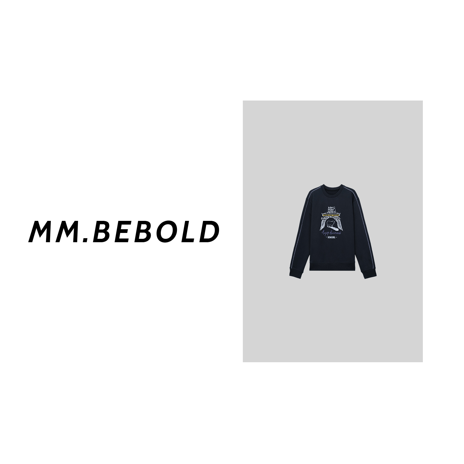 【妙姐精选】复古印花休闲套头卫衣LZ10387