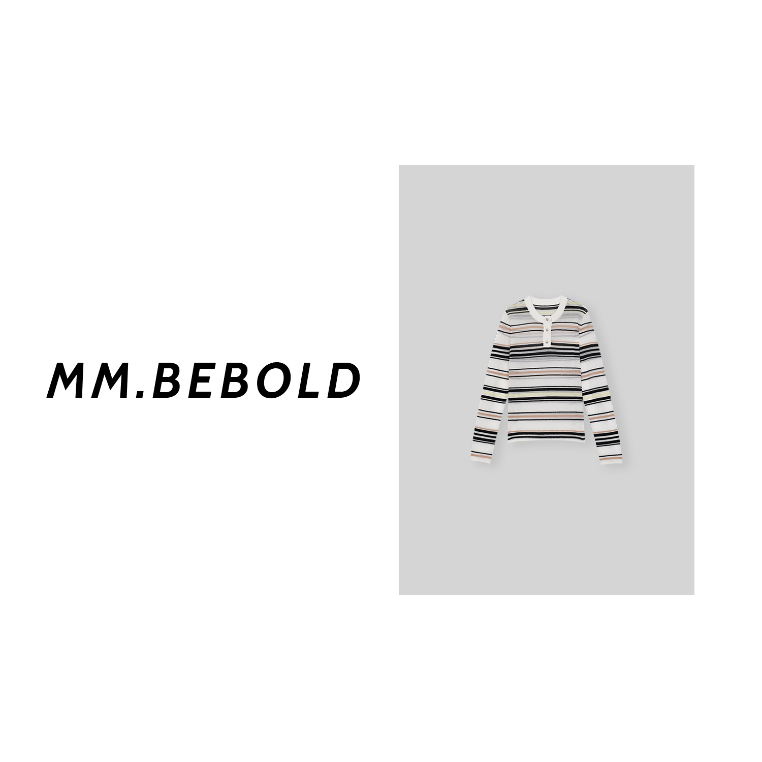  【妙姐精选】撞色条纹上衣LJL0727