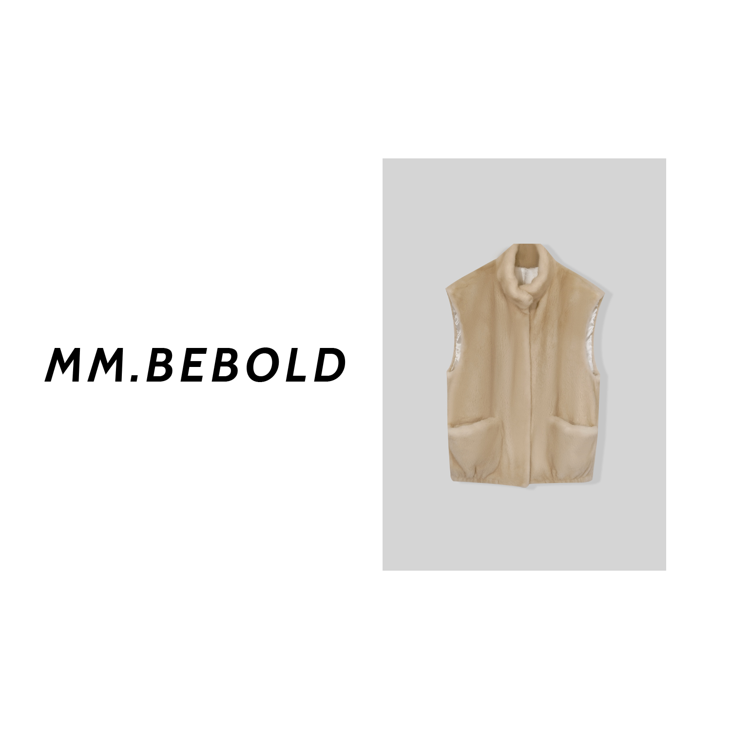 【蓓蓓精选】拉链短款气质马甲MO260