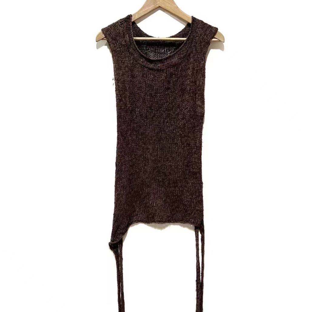 23SS7008针织上衣气质休闲时尚秋冬无袖套头