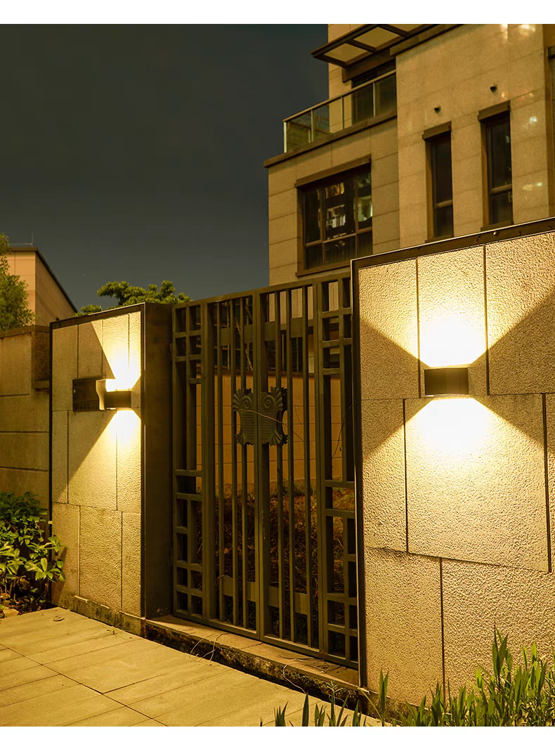 灯力扬壁灯光束可调款太阳能充电暖光别墅庭院灯光源氛围光控感应