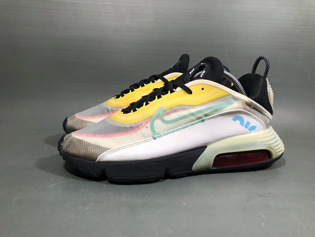 45码 耐克 Air max 2090 白蓝黄跑步鞋运动鞋/无原盒