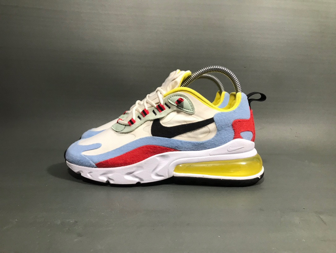 38码 耐克 Air max 270 红黄蓝跑步鞋运动鞋/无原盒/公价1699帮磨