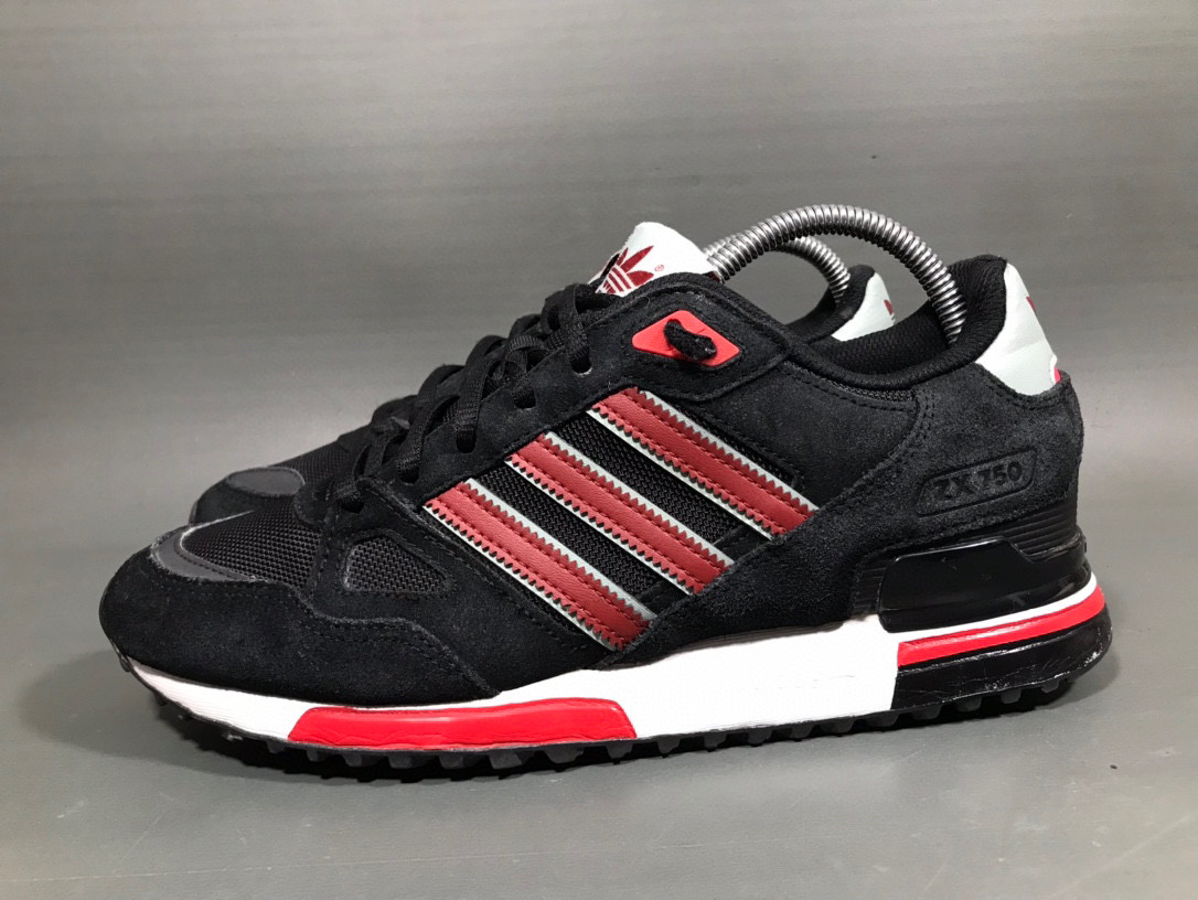 41.5码 阿迪达斯 originals ZX750碳黑色跑步鞋/无原盒/公价899