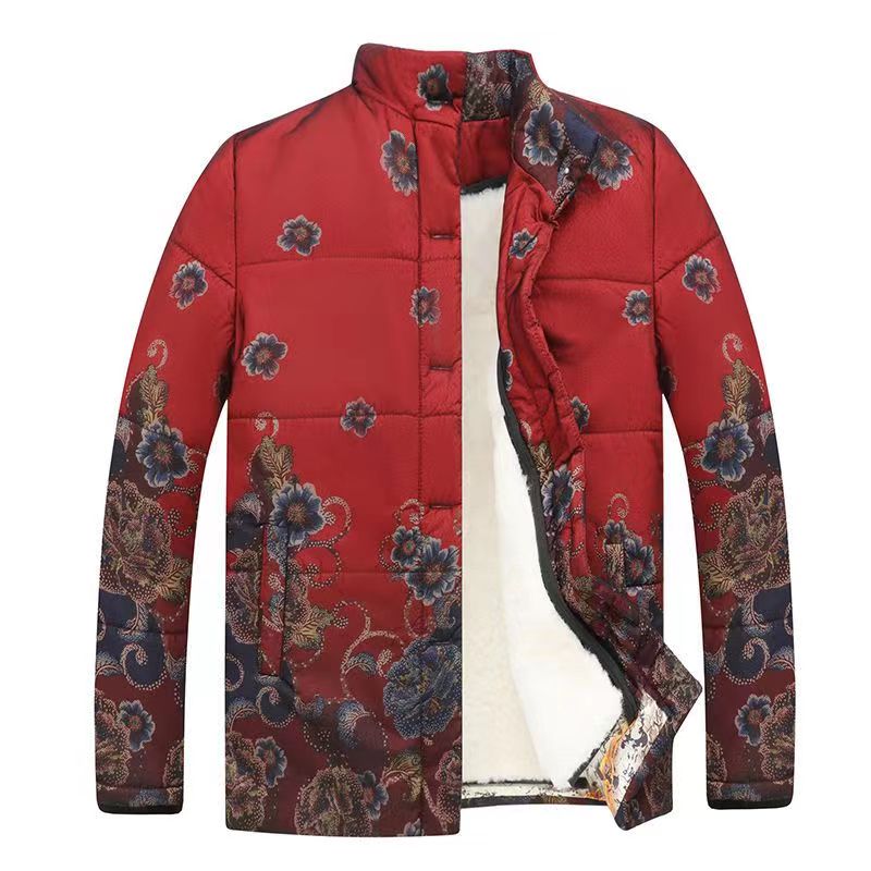 羊羔毛棉袄女中老年皮毛一体加厚棉衣冬季羊皮棉服外套保暖妈妈装