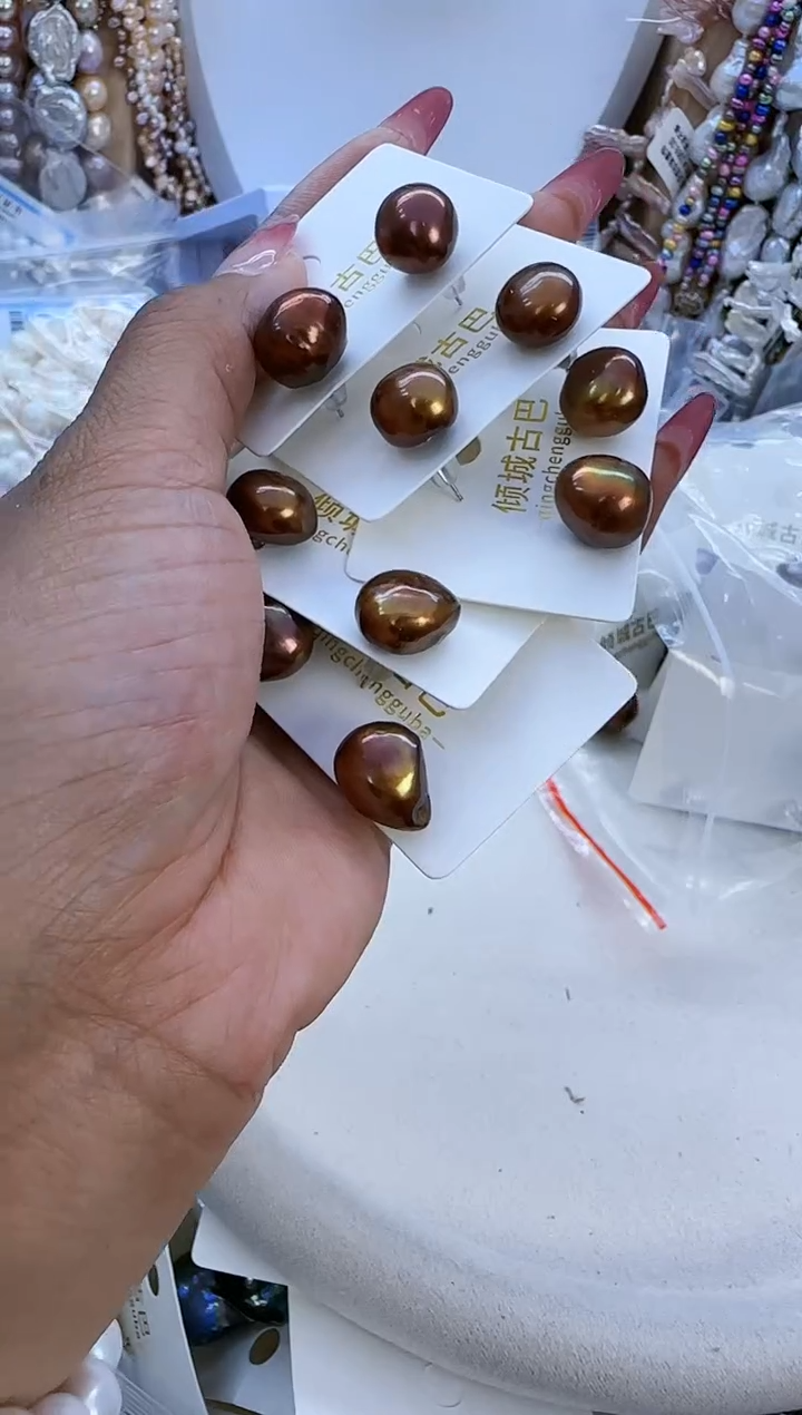 【闪购商品】淡水珍珠耳饰银S925镶嵌626多样性发货 发其一