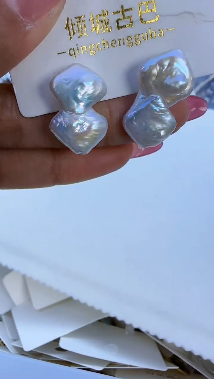【闪购商品】淡水珍珠耳饰未镶嵌375