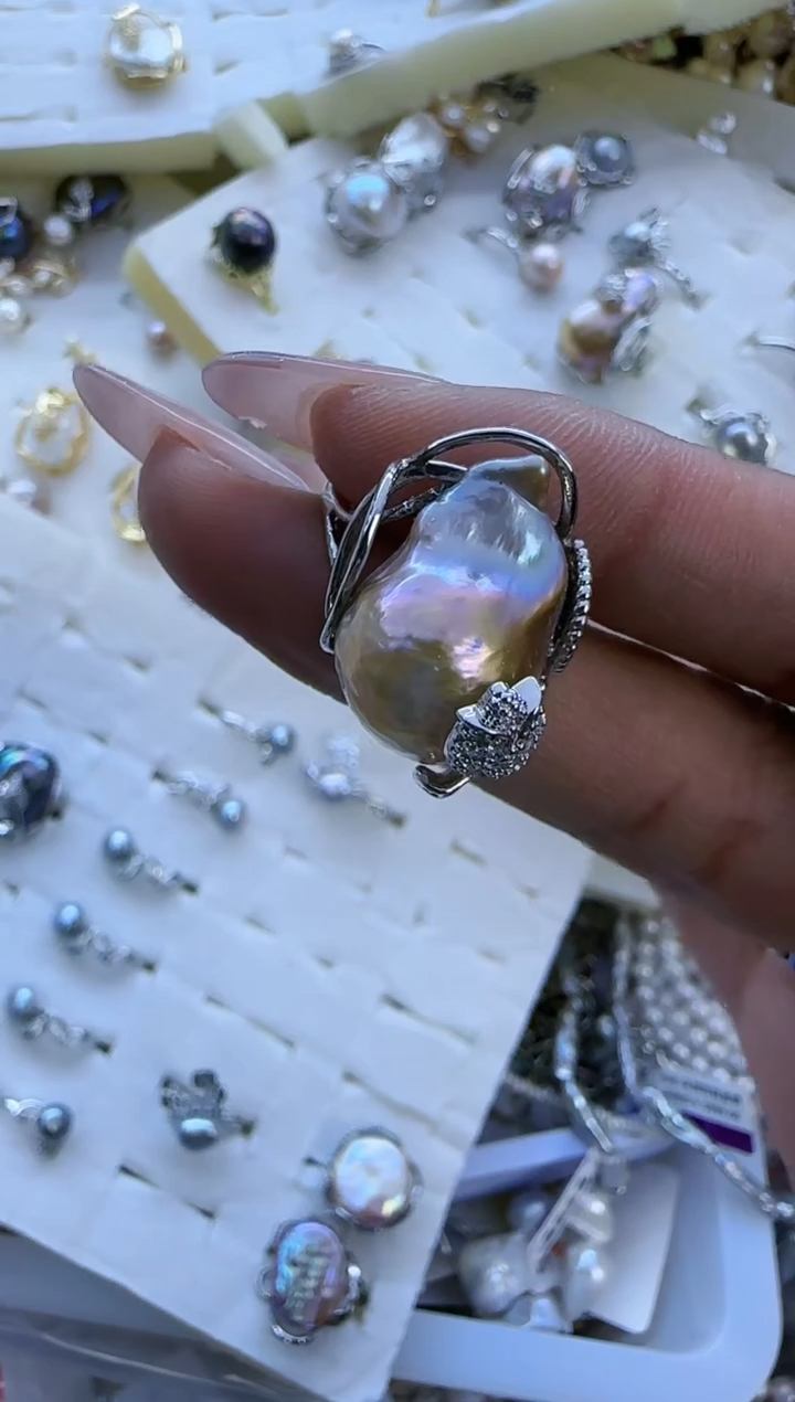 【闪购商品】淡水珍珠戒指未镶嵌487