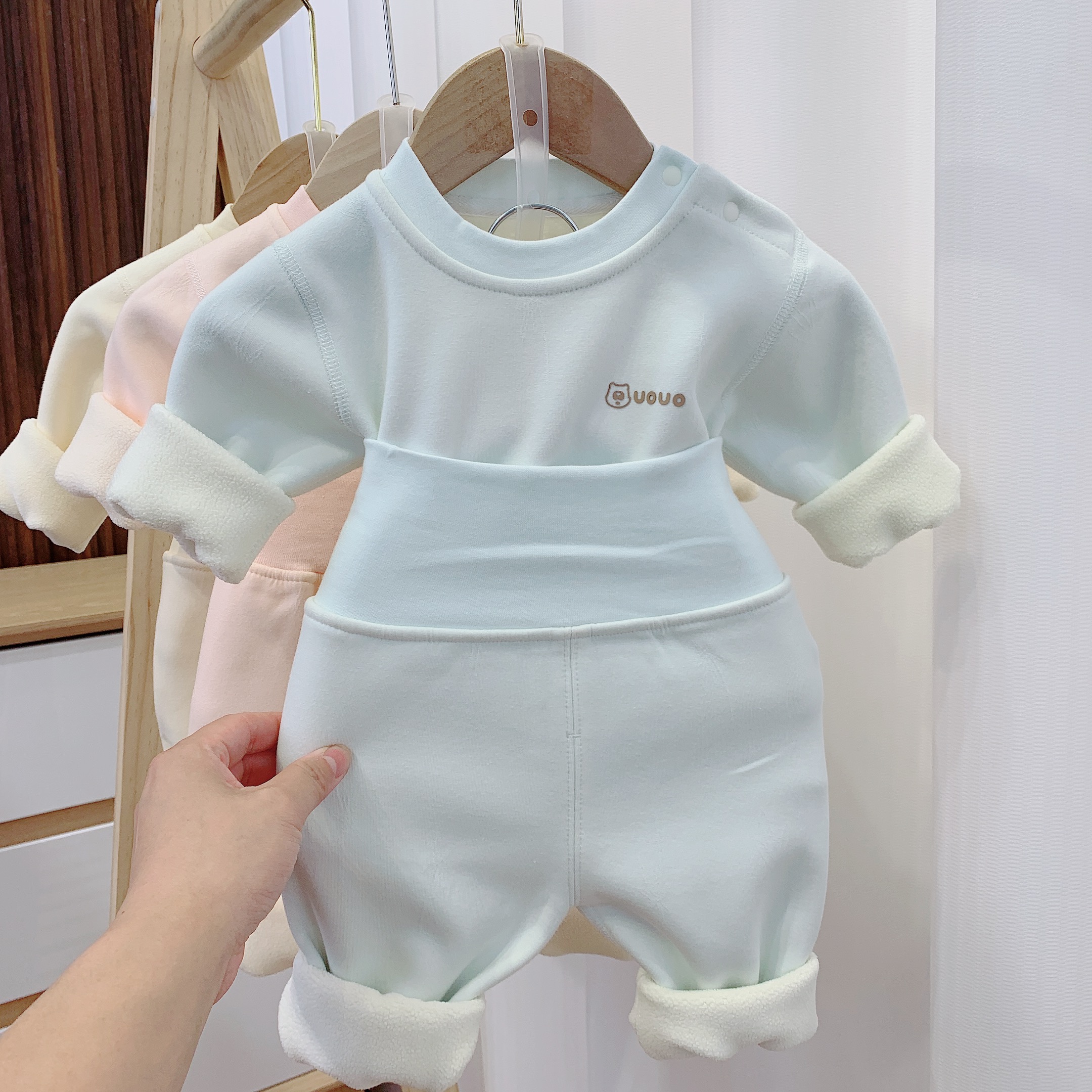 宝宝19404保暖分体衣保暖分体衣保暖衣服秋衣秋裤婴儿衣服秋冬款