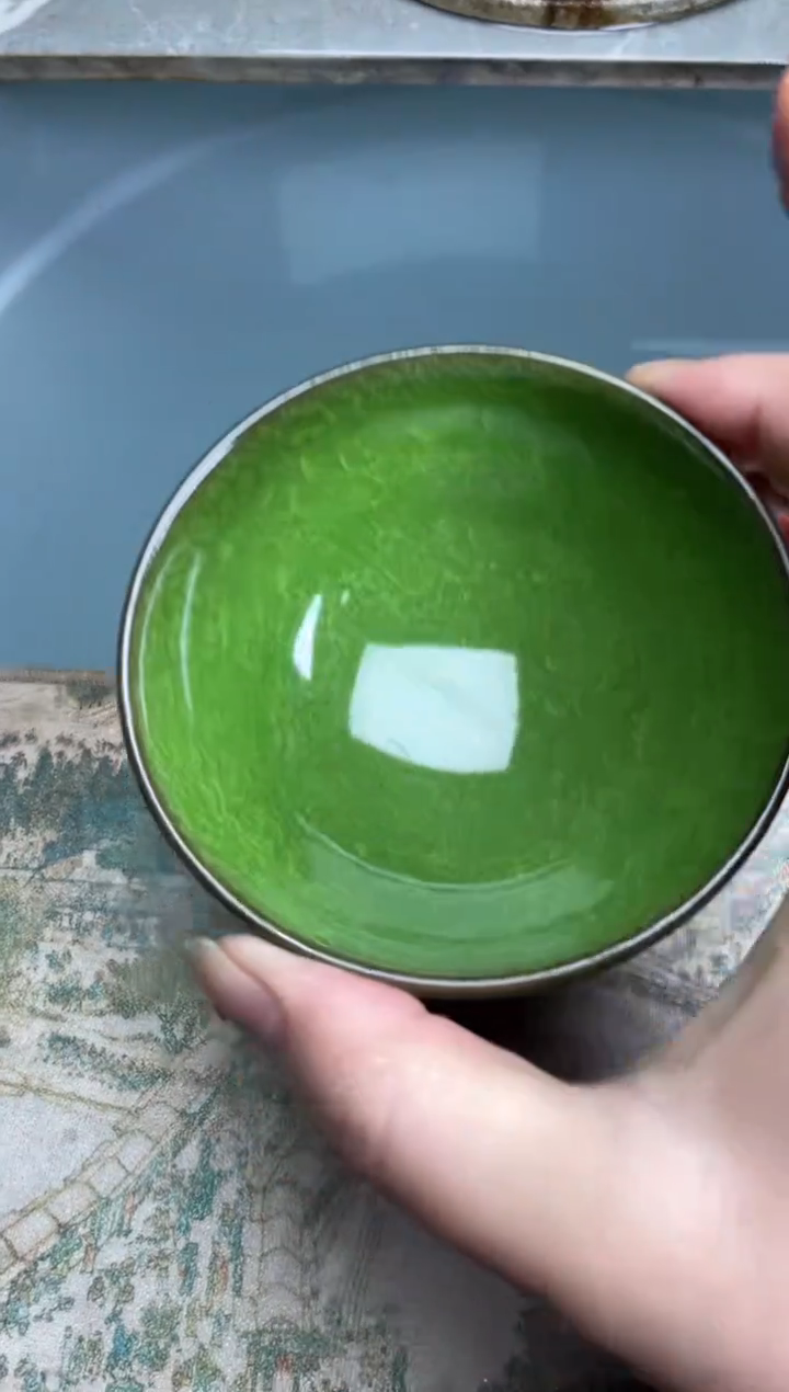 【闪购商品】瓷茶盏帝王绿