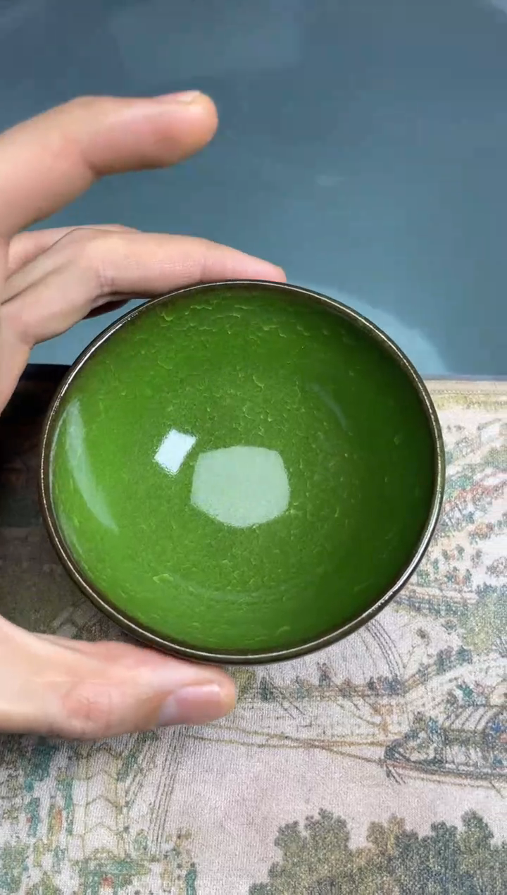【闪购商品】瓷茶盏帝王绿