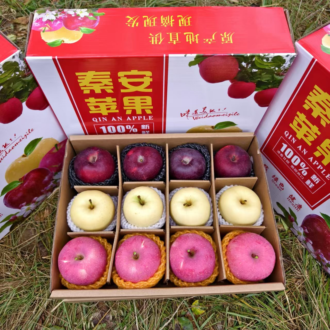 甘肃天水秦安苹果礼盒装