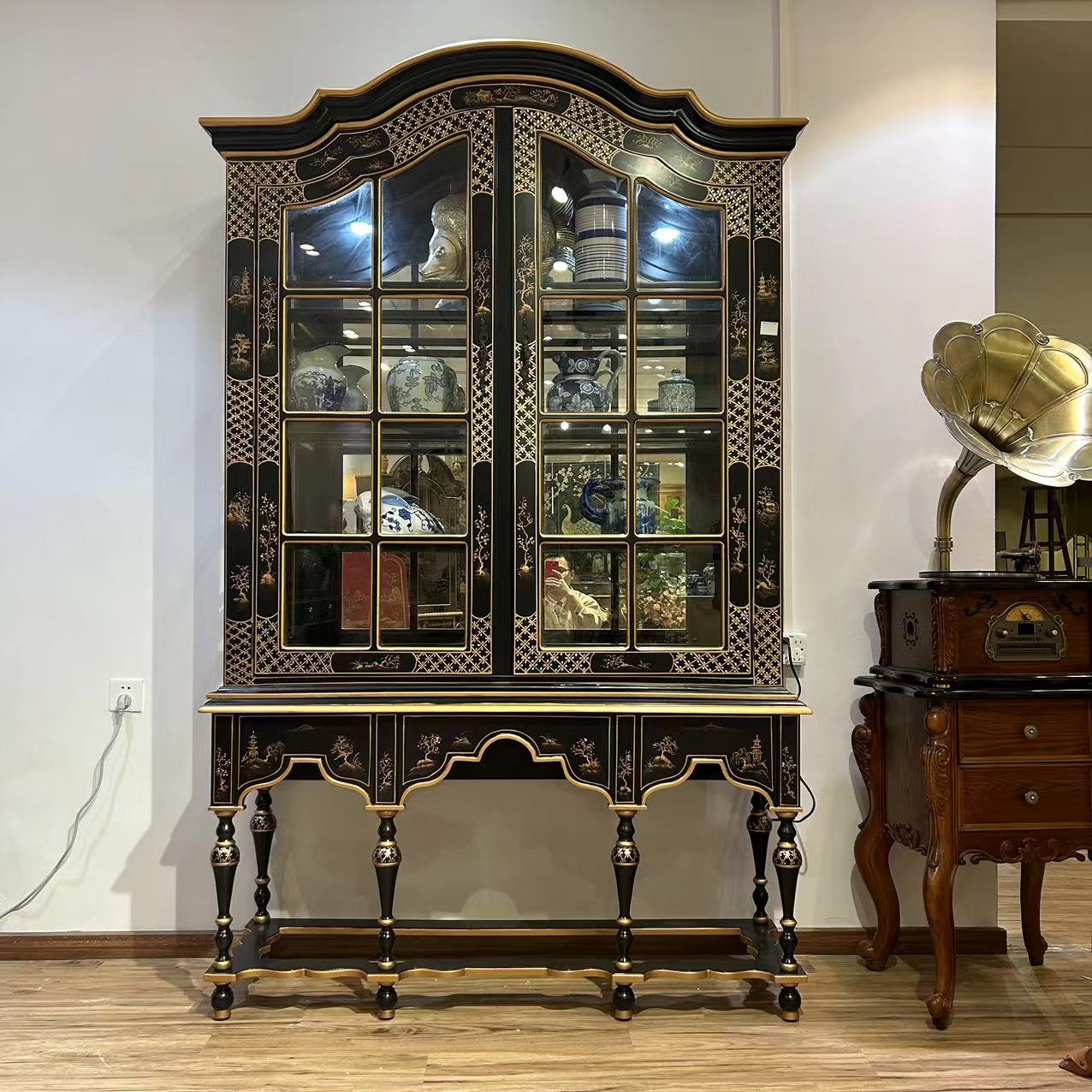【古典艺术酒柜】欧式复古别墅高柜/酒柜/展示柜/陈列柜
